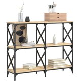  Konzolni stol boja hrasta 100 x 28 x 80,5 cm konstruirano drvo | Eponuda.com