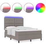  posteljni okvir z vzmetnico Siva Tkanina 140 x 190 cm Pravokoten, (22067088) | Shoptok.si