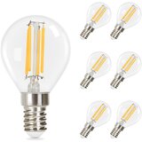 Nettlife Komplet 6 LED sijalk E14 vintage Edison – tople bele filamentne sijalke G45 2700K 4W, visokokakovostne steklene, idealne za hotele in kavar, (5000158889) Cene