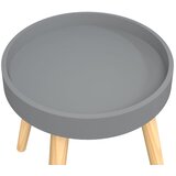  Bočni stolić sivi 38 x 38 x 40 cm konstruirano drvo i borovina | Shoptok.si