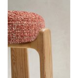 Kave Home Barsko stol iz masivnega jesena v barvi terakote/v temni naravni barvi (višina sedeža 75 cm) Granite – | Shoptok.si