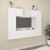  6-dijelni set TV ormarića bijeli od konstruiranog drva | shoptok.hr