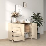  Komoda HAMAR boja meda 113 x 40 x 80 cm od masivne borovine | shoptok.hr
