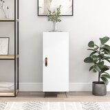 vidaXL Komoda bela 34,5x34x90 cm inženirski les | Shoptok.si