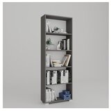 Hanah home Polica za knjige Lucas 1600-111, 64x182x25 cm, Siva | Eponuda.ba