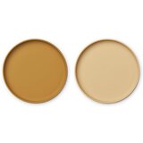 Liewood set 2 krožnikov iz silikona brandon golden caramel/safari mix | Shoptok.si