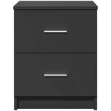  Noćni ormarići 2 kom s 2 ladice crne boje 40x36x50 cm | shoptok.hr