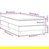 Box spring postelja z vzmetnico roza 80x220 cm žamet, (21791807) | Shoptok.si