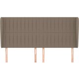  Uzglavlje s ušima smeđesivi 163x23x118/128 cm od tkanine | shoptok.hr