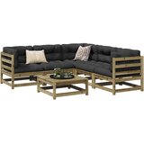 vidaXL 6-dijelni set vrtnih sofa od impregnirane borovine s jastucima Cijene