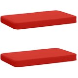  Jastučići za klupe - 2 dijela VUGHT 2 kom. 100% poliester - Crvena (poliester) 60 x 40 cm 2 | shoptok.hr