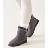  Grey snow boots decorated with Khit fur | shoptok.hr