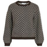 Vila Puloverji Khaia Knit - Coffee Bean Kostanjeva Cene