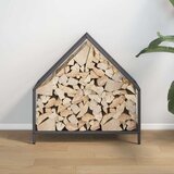  Stalak za drva crni 60x25x60 cm Hladno valjani čelik | Eponuda.ba