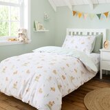 Bianca Bela/zelena bombažna otroška posteljnina za zakonsko posteljo 200x200 cm Mini Moo Cow – | Shoptok.si