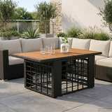  Stol za vrt Crna i prirodna 100 x 55 x 37 cm PE Rattan i Staklo | Eponuda.com