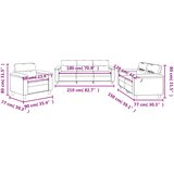  3-dijelni set sofa s jastucima tamnosivi od mikrovlakana | shoptok.hr