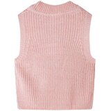  Dječji prsluk pleteni svjetloružičasti 128 | shoptok.hr