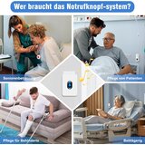 DAYTEE brezžični klicni sistem za nujno pomoč set 2 sprejemnika+3 gumbi | Shoptok.si