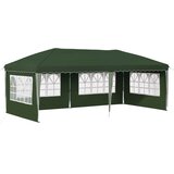 vidaXL Zložljivi šotor za zabave 575 x 289 x 245 cm Zelena, (5000218903) | Shoptok.si