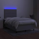  s oprugama i madracem LED svjetlosivi 120x190 cm tkanina | shoptok.hr