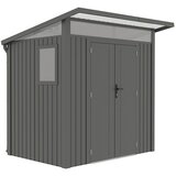 GARDOL Spremište Style (Vanjska dimenzija uklj. krovni prevjes (Š x D): 225 x 190 cm, Metal, Crna) | shoptok.hr