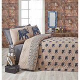  fil - blue bluelight brown king quilted bedspread set (fr) | ePonuda.com