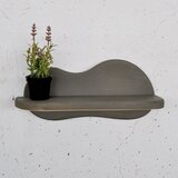 Hanah home Meh222 Grey Decorative Wooden Wall Shelf | ePonuda.com
