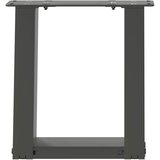  Noge za klub stolić U-oblik 2 kom antracit 30 x (30-31) cm čelik | shoptok.hr
