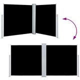  Uvlačiva bočna tenda 120 x 600 cm crna | shoptok.hr