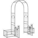  Vrtni Luk s zaključavanjem Crna 203 x 50 x 218 cm | Eponuda.com