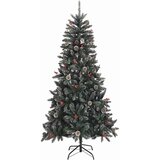 vidaXL Umestno božično drevo med 300 LED Zelena 114 x 114 x 210 cm | Shoptok.si