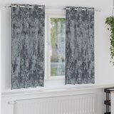 vidaXL Zavjese s Očima Siva Poliester 140 x 175 cm Dekorativni umetci | shoptok.hr