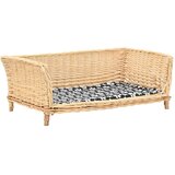  Košara za pse s jastukom 90 x 54 x 35 cm od prirodne vrbe | shoptok.hr