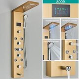 Wanmivezlo LED tuš pipa, digitalni prikaz temperature, sistem za masažo telesa, zlata 8009, (5000159338) | Shoptok.si