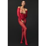 Passion Bodystocking Bs031 Red Cene