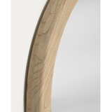 Kave Home Zidno ogledalo s okvirom od masivnog drveta ø 50 cm Alum – | shoptok.hr