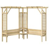  Kutna pergola s klupom od impregnirane borovine | Eponuda.com