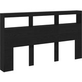 Ormarić za uzglavlje LED boja crni hrasta 180x17x102 cm | shoptok.hr