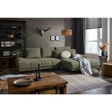Hom`in KOTNA SEDEŽNA GARNITURA, šenilja olivno zelena | Shoptok.si