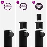  Postolje za suncobrane za stupove promjera 25–50 mm Crna | shoptok.hr