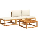 Maison Chic Seti vrtnega pohištva - Vrtna garnitura - Vrtni pohištvo set 4-delna z blazinami trden akacijev les, (21820490) | Shoptok.si