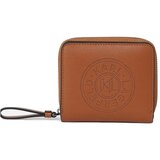 Karl Lagerfeld Denarnica CIRCLE MD ZIP BIFOLD WALLE Kostanjeva | Shoptok.si