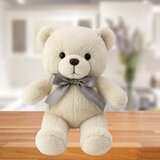  Plišana igračka medo sa sivom mašnom 55cm - bijeli | shoptok.hr