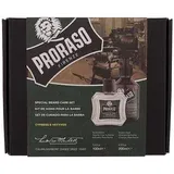 Proraso cypress & vetyver special beard care set darilni set šampon za brado cypress & vetyver 200 ml + balzam za brado cypress & vetyver 100 ml za moške