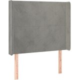  box spring s madracem LED svjetlosivi 80x200 cm baršun | shoptok.hr