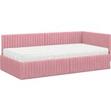  Kutni krevetni okvir s madracem 2 kom. Ružičasta 100 x 200 cm | Shoptok.si