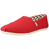 Toms Espadrile RED RECYCLED COTTON CANVAS Rdeča