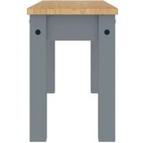 vidaXL Blagovaonska klupa Panama sivi 105x30x45 cm od masivne borovine | shoptok.hr