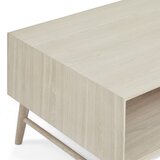 Furnhouse Mizica z mizno ploščo v hrastovem dekorju v naravni barvi 75x120 cm Porto – | Shoptok.si